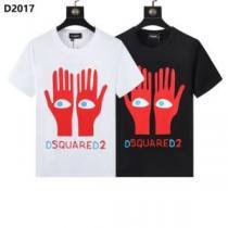 DSQUARED2ブランドスーパーコピー 個性的なデザ 細身のシルエット 半袖Tシャツ 2026春夏 2色可選 自分らしいスタイリング