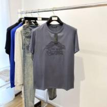 ヴェルサーチブランド 偽物 通販 2025春夏 半袖Tシャツ 4色可選 シンプル 最安値に挑戦 デザイン性の高い