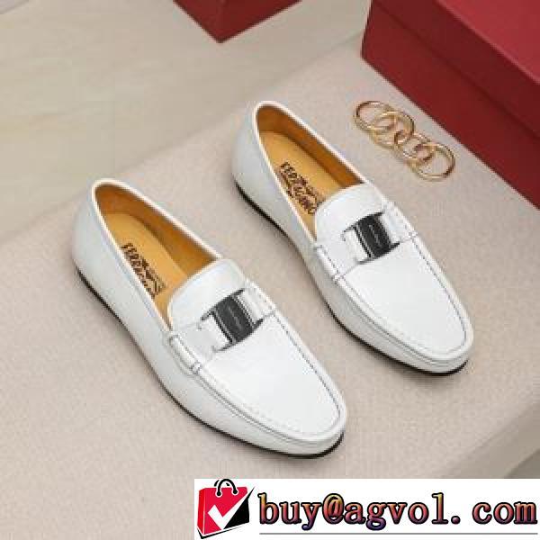 2026新作 希少価値大！革靴 2色可選 FERRAGAMOブランドスーパーコピー 脱ぎ履きしやすい/着脱しやすい