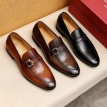 革靴 2026新作 FERRAGAMOブランド コピー 最安値に挑戦 フォーマルシューズ 3色可選