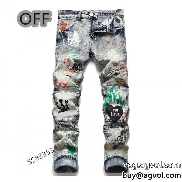 ジーンズブランド 偽物 激安Off-Whiteトップスからチラ見える安心新作売切れ続出