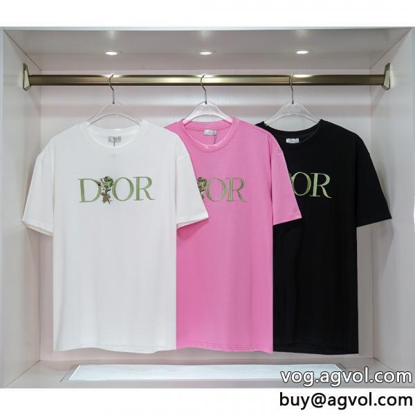 男女共通 半袖Tシャツ偽 ブランド 販売DIOR質感が細かいきれいめコーデに変身上品な印象に格上げ
