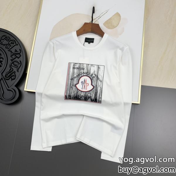 三色 MONCLERおしゃれで美しい激安 通販 ブランドカジュアルで気分爽快限定デザイン大人気完売前に長袖Tシャツ