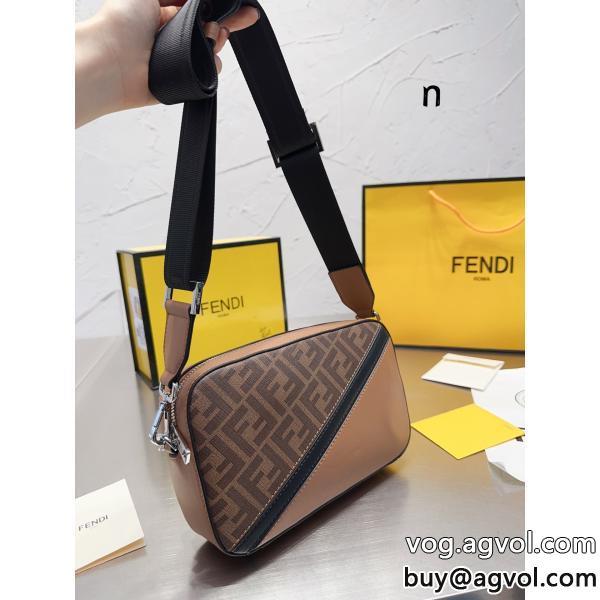 fendi元単品質pvc牛革の男のバッグを配合して単肩のバッグ斜めショルダーバッグ