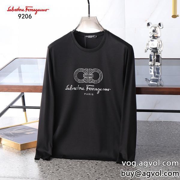 サルヴァトーレフェラガモ FERRAGAMOコピー 品 ブランド質感が上等長袖Tシャツ海外よりお届け　限定品心惹かれるスタイル