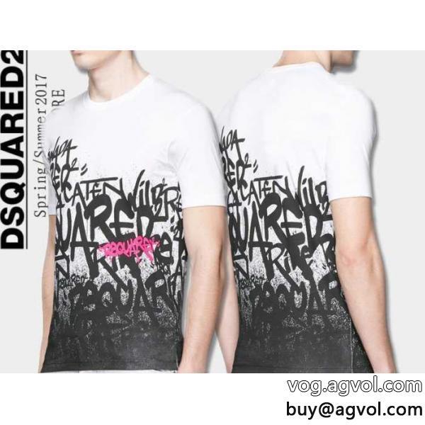 17春夏 大絶賛！  ディースクエアード DSQUARED2 半袖Tシャツ 2色可選