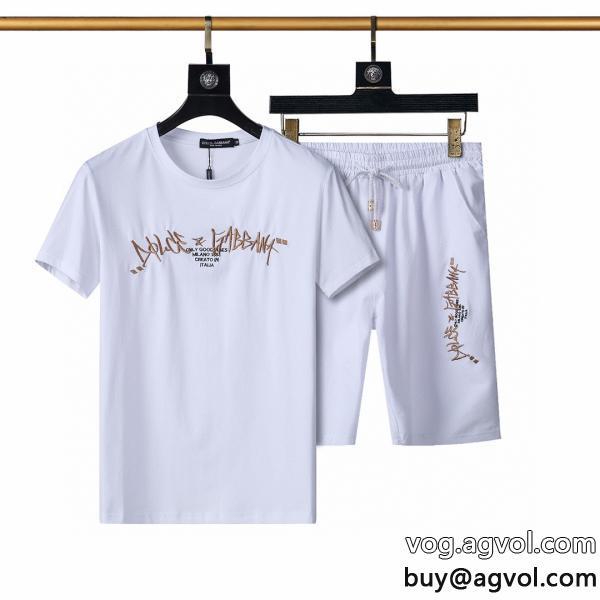 ブランド スーパー コピー 舗半袖Tシャツセット品がよくて値段が安いスタイリッシュなデザイン速達可　新作速乾超軽量Dolce&Gabbana