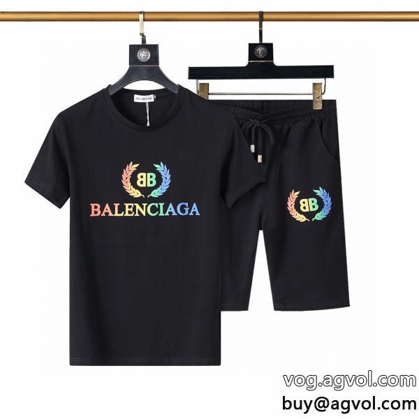 very GOODブランド フェイク一流の憧れブランド人気モデル愛用バレンシアガ balenciaga半袖Tシャツセット