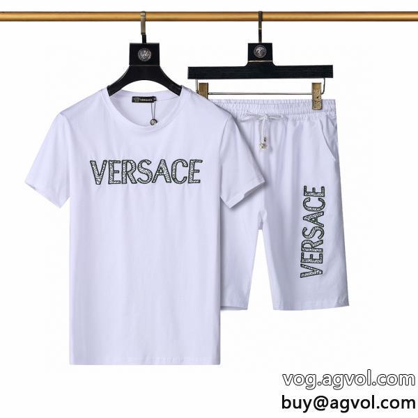 半袖Tシャツセット男女共用抜群の人気を集めスーパー コピー  ヴェルサーチVERSACE上等