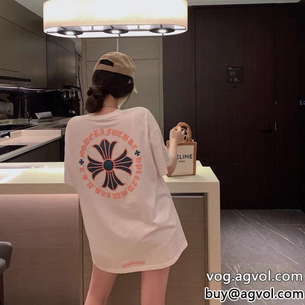 Tシャツ最新で男女兼用にもお勧めカジュアルに着こなしスーパー ブランド コピーCHROME HEARTS