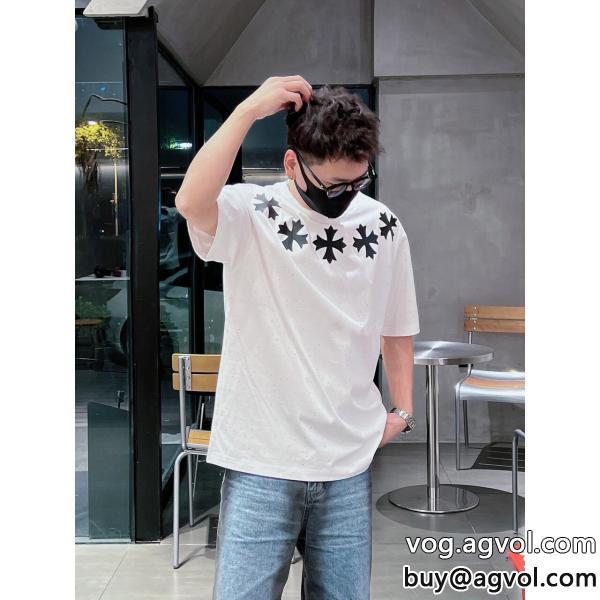 CHROME HEARTSスタイルUP効果あり即日対応Tシャツ偽 ブランド 