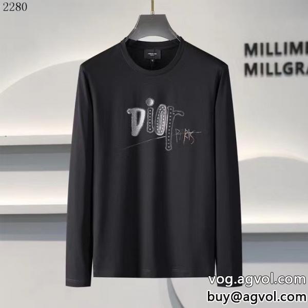優しい印象を与えてくれこの冬は注目新作ブランド フェイク優れた品質長袖Tシャツディオール