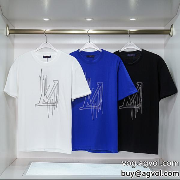 秋らしい繊細なアイテムやっぱり欲しい即発送LOUIS VUITTON半袖Tシャツコピー 商品 販売very GOOD