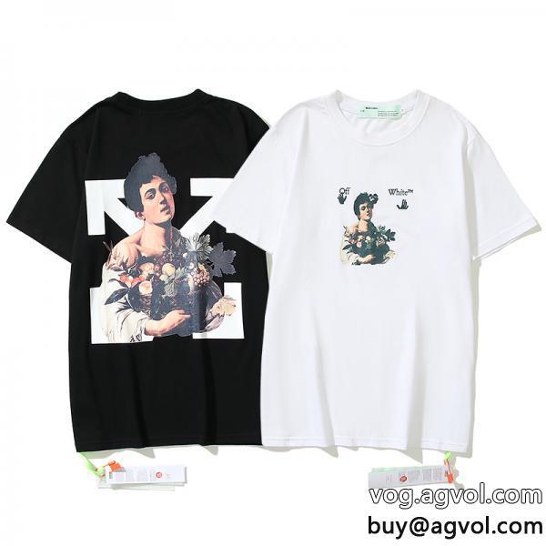 スーパー コピー 通販 優良半袖Tシャツオフホワイト最新☆大人気☆話題沸騰海外直送