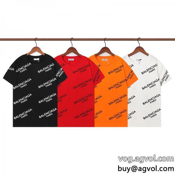 在庫確保済新商品☆完売必至評判が高いバレンシアガ男女共用半袖Tシャツコピー 品 ブランド