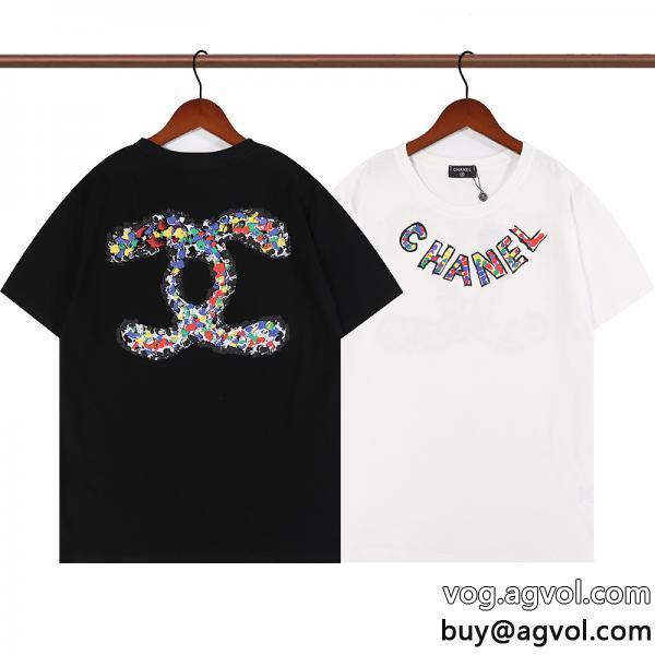 男女共用半袖Tシャツブランド コピーCHコピー ブランド 販売優れた品質ファッションに新しい色完売品冬に大活躍間違いなし