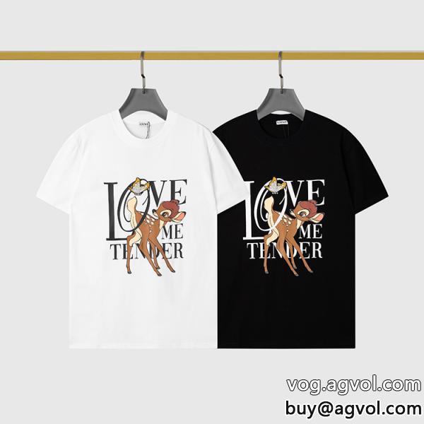 男女共用半袖Tシャツ耐久性偽 ブランド 販売ロエベ限定生産品お洒落な印象に