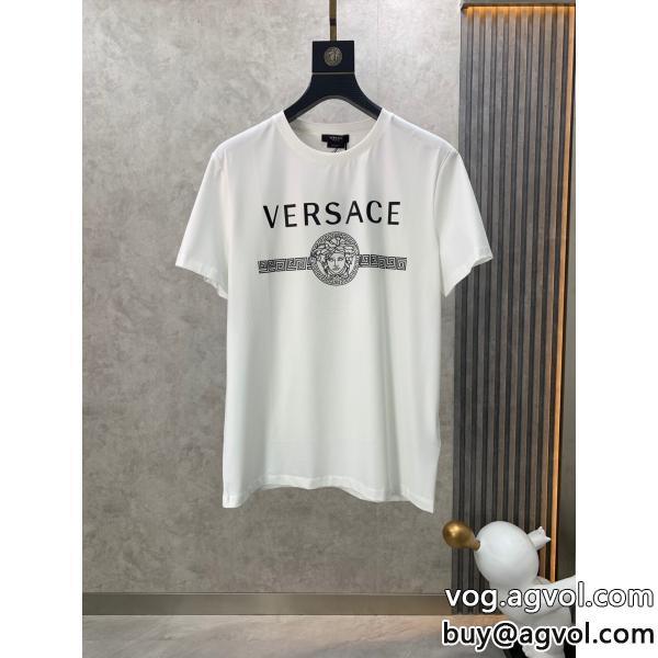 VERSACE偽 ブランド半袖Tシャツ大人の華やかさを演出冬の買い必須！