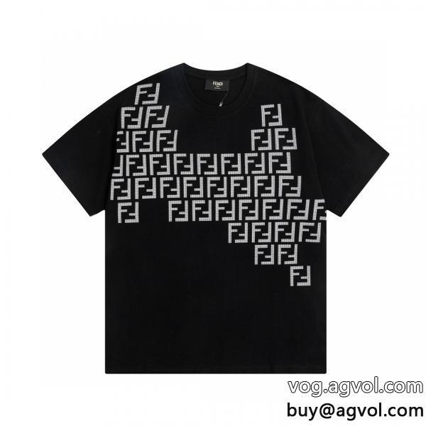 フェンディカジュアル反転魅力今旬のシルエットバランス半袖Tシャツブランド コピー 販売