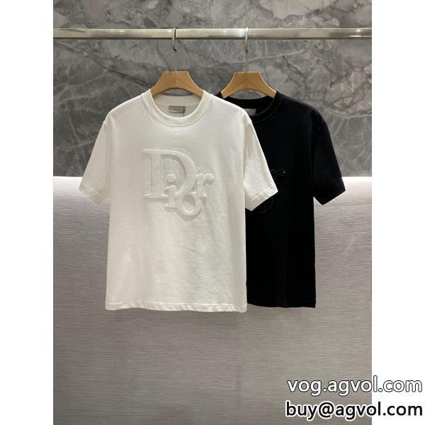 ディオール激安 ブランド着まわし抜群カラーちょっと大人の印象半袖Tシャツ