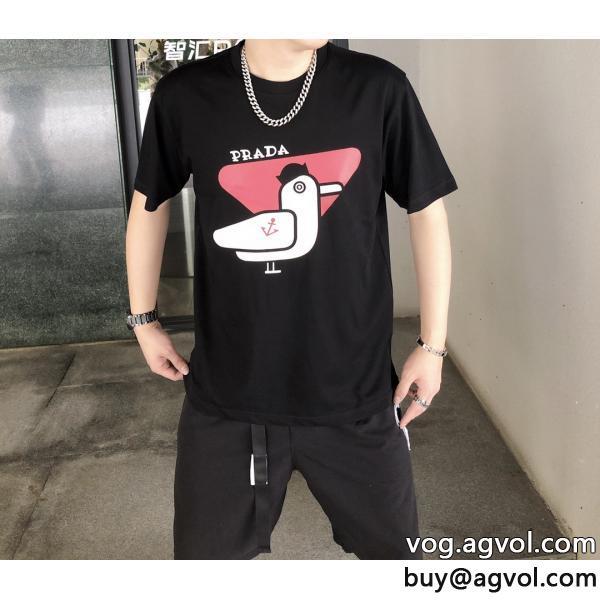 プラダ通年使えるアイテム大人っぽく仕上げ&nbsp;半袖Tシャツブランド コピー s 級