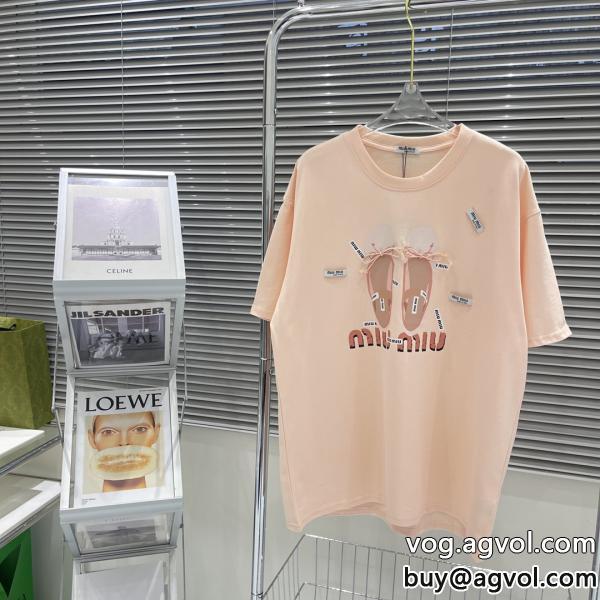 おしゃれを楽しむ！優秀なアイテム半袖Tシャツスーパー コピー 安心 ミュウミュウ