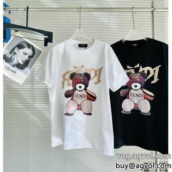 FENDIブランド フェイク驚き価格絶対に抑えておきたいトレンド半袖Tシャツ