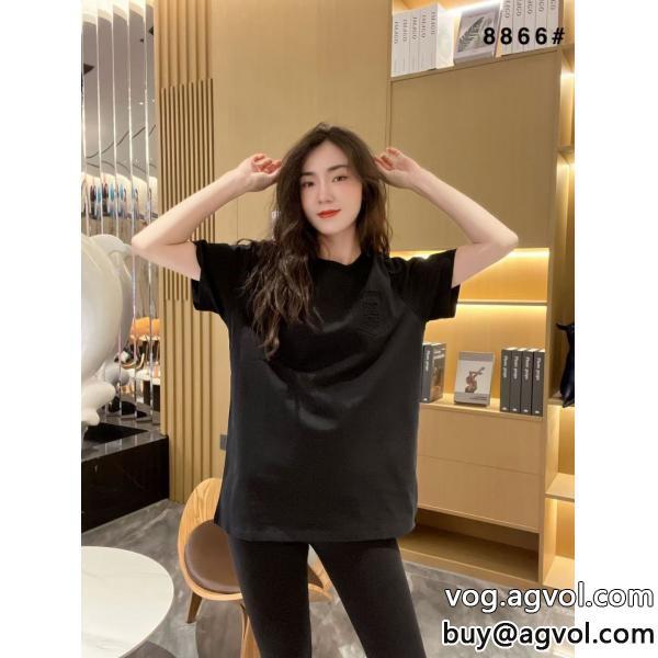 偽物 ブランド ショップ半袖Tシャツロエベ清涼感SS23限定版