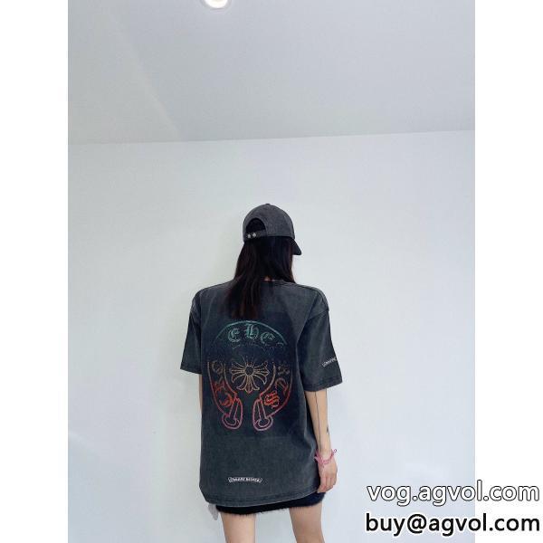 今シーズンは特に人気大人っぽく仕上げ偽 ブランド CHROME HEARTS半袖Tシャツ