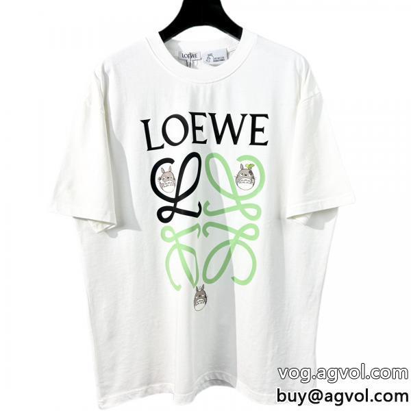 洗練された魅力が光る清潔感溢れるLOEWE半袖Tシャツ偽 ブランド