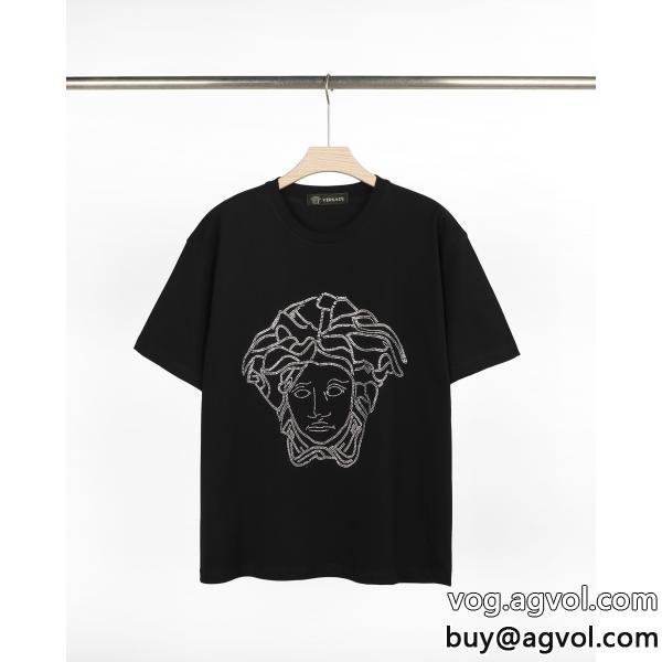 VERSACE半袖Tシャツブランド 激安シンプル使えるヘルシー 抜け感重視