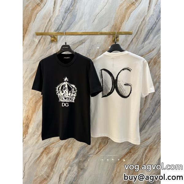 偽 ブランド 色気のあるスタイルに仕上げ爽やかすぎない大人の印象に半袖Tシャツドルチェ＆ガッバーナ