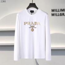 プラダ長袖Tシャツ目を引く2026トップス上品なカジュアルコーデにコピー 品 販売お得で品が良い