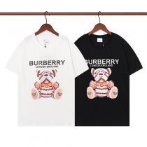 先行販売涼しげな印象のブランド コピーBURBERRY男女共用半袖Tシャツ優れた品質