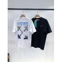 Off-Whiteブランド フェイクジュアル感強めの着柔らかい色調半袖Tシャツ