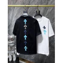 ブランド 偽物クロムハーツカジュアルを一歩大人に着まわし抜群カラー半袖Tシャツ