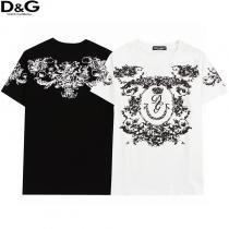 ドルチェ＆ガッバーナコピー 商品 ブランド柔らかい色調人気新作　ロゴ入り半袖Tシャツ