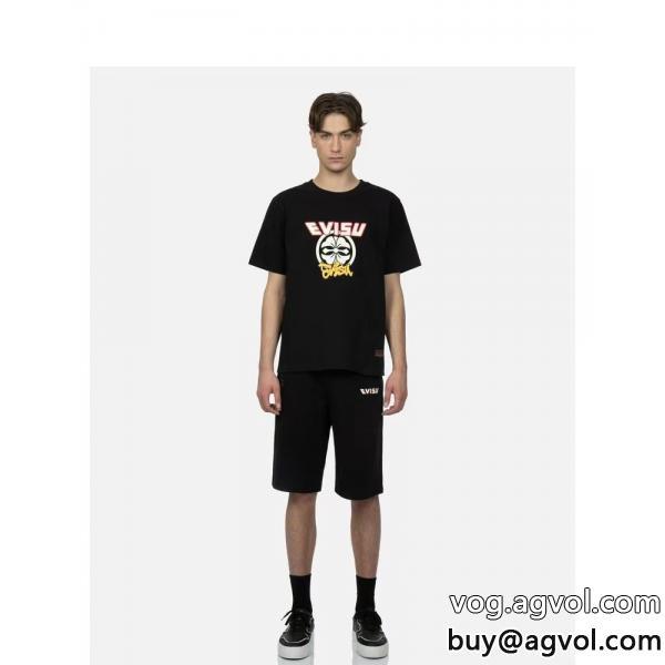 EVISUブランド コピー ショップ半袖Tシャツ格好良い大人の余裕が漂う