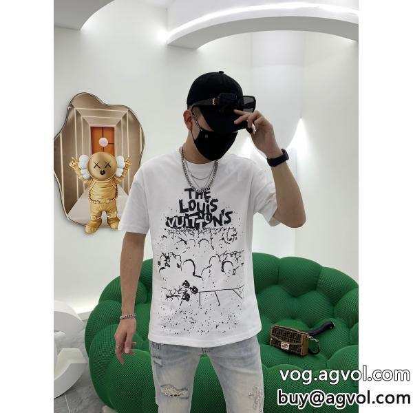 LOUIS VUITTON在庫確保済大人な印象が溢れ出る半袖Tシャツスーパー コピー 安心