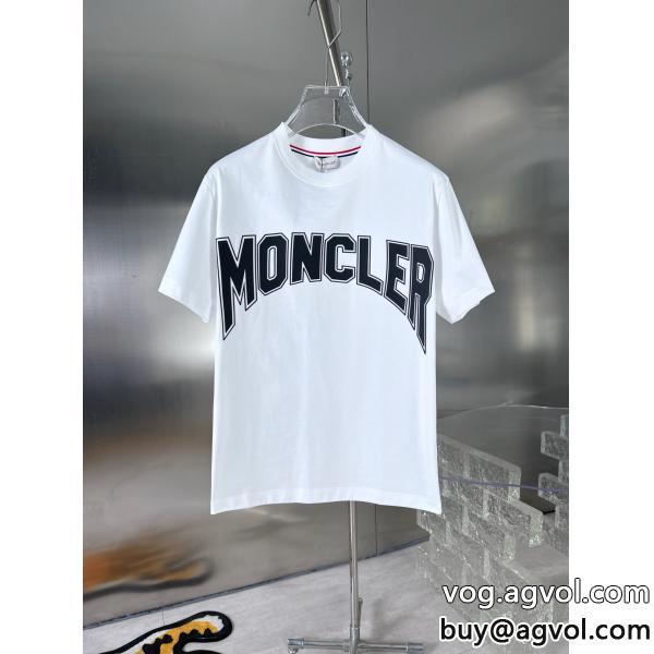MONCLER半袖Tシャツ偽物 ブランド着こなし自在王道コンビ