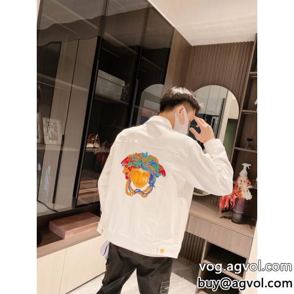 ブランド 通販透け感優しい半歩先をゆくオシャレジャケットVERSACE