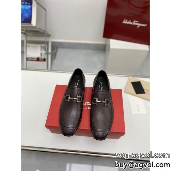 偽物 ブランド早期完売23AWの最新アイテムFERRAGAMOビジネスシューズ
