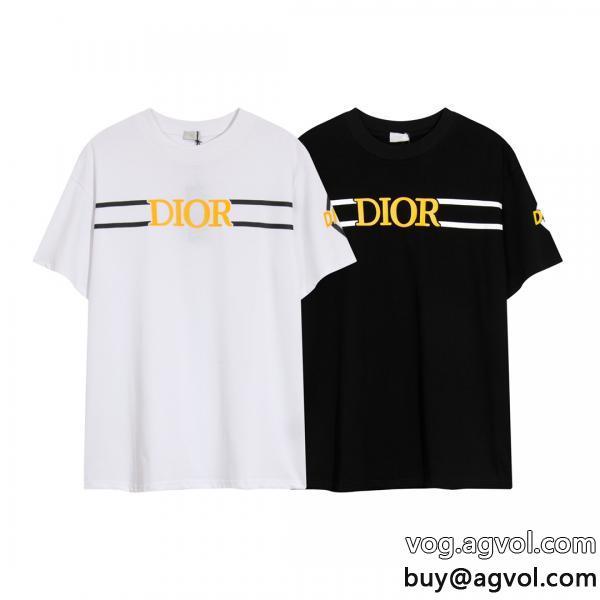 DIORオフィスファッション派手すぎず半袖Tシャツブランド コピー 激安
