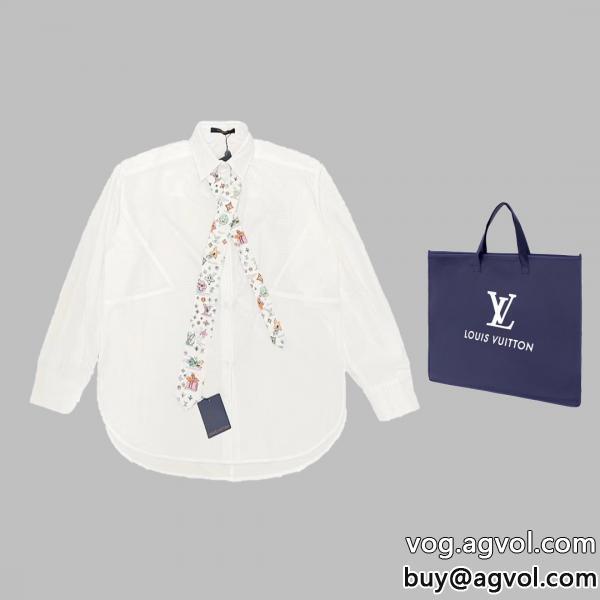 LOUIS VUITTONアイドル着用オーバーサイズ偽物 ブランド 販売長袖シャツ