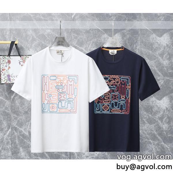 偽 ブランド 販売半袖Tシャツ在庫あり即発カワイイ雰囲気HERMES