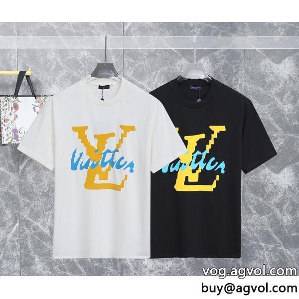 売切必至新作愛用セレブ多数偽 ブランドLOUIS VUITTON半袖Tシャツ