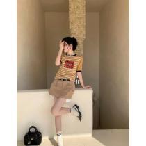 半袖Tシャツ先行入手モード感の高いミュウミュウコピー 商品 ブランド