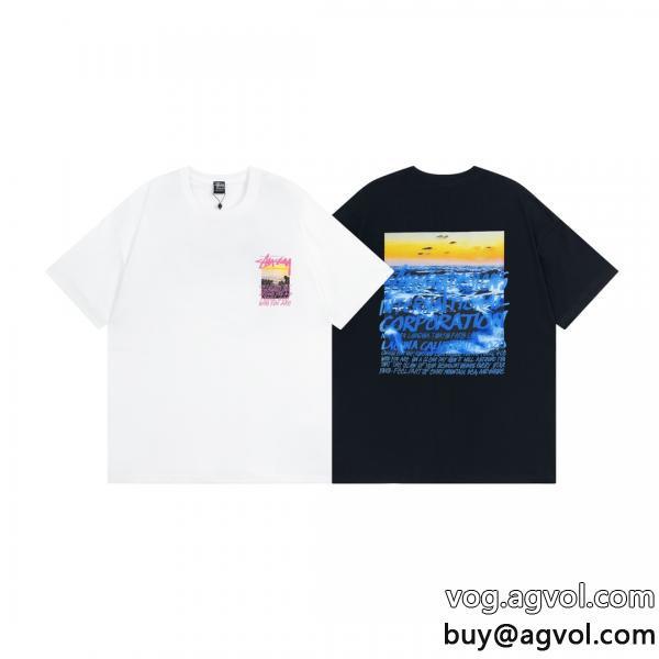 STUSSYセンス抜群絶対欲しい手に入る偽物 ブランド ショップ半袖Tシャツ
