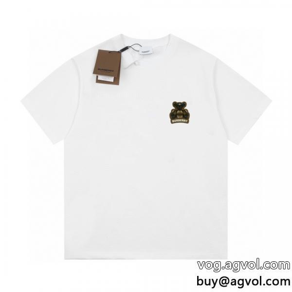 コピー 商品 販売BURBERRY半袖Tシャツロゴがかっこいい元気な印象に