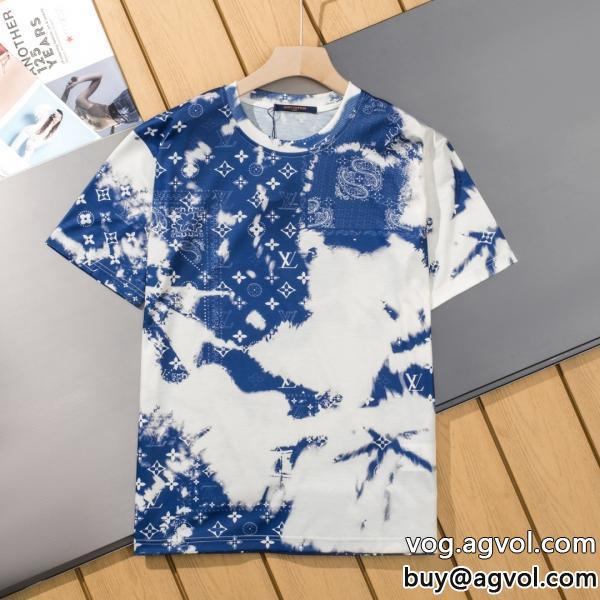 ブランド 品 コピーカジュアルの定番激レア半袖TシャツLOUIS VUITTON